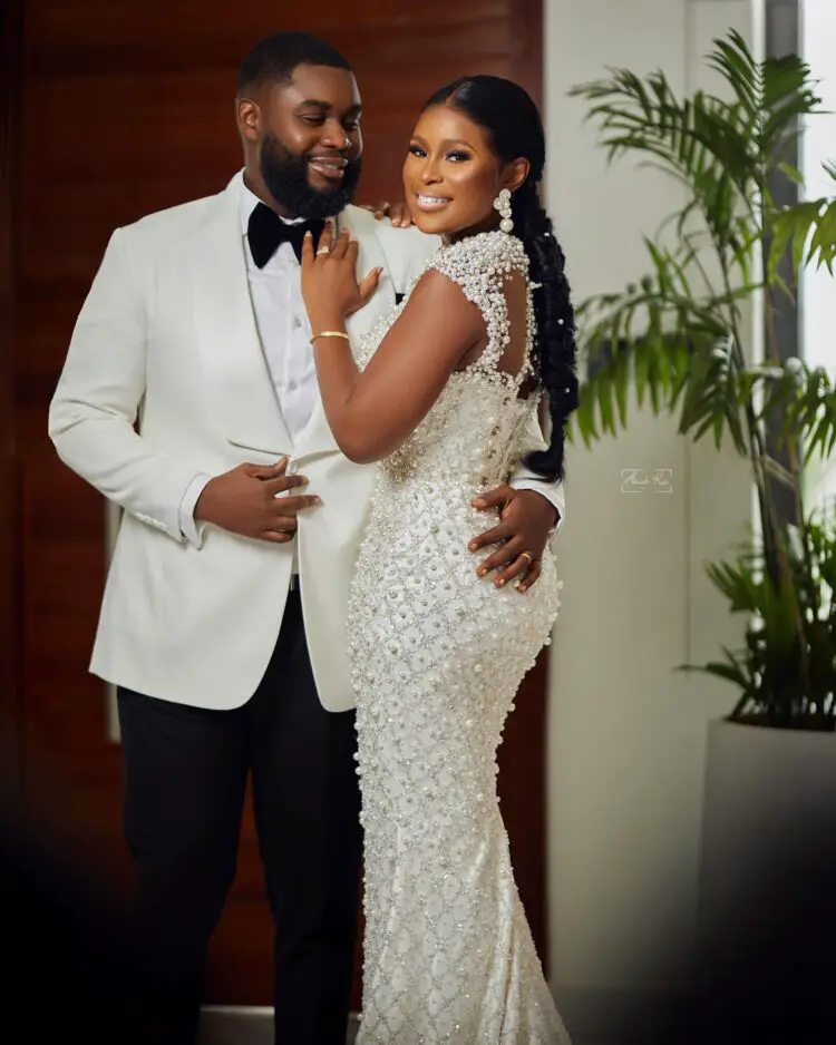 WEDDING PICTURES OF BERLA MUNDI AND HUSBAND DAVID TABI
