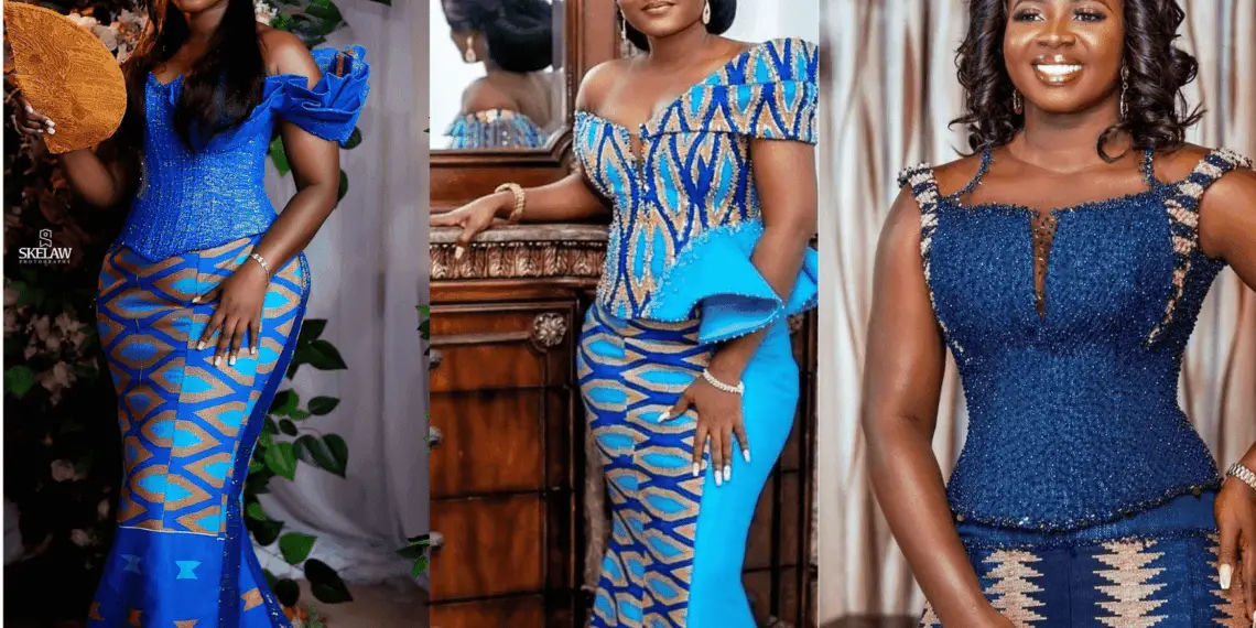 33 Top Blue Kente Styles For Traditional Weddings In 2024.