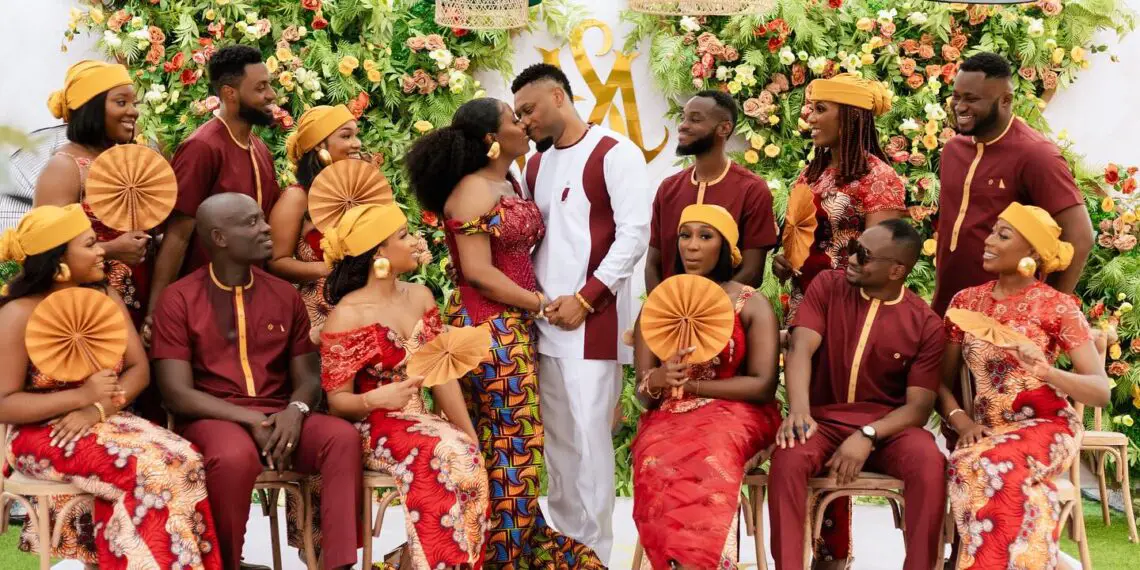THE BRIDAL PARTY IN A GHANAIAN WEDDING