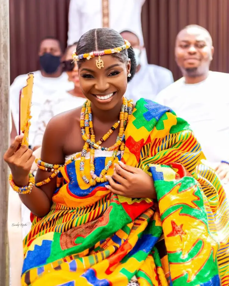 11 Bridal Dansinkran in Ghana : Colorful Styles For Engagement