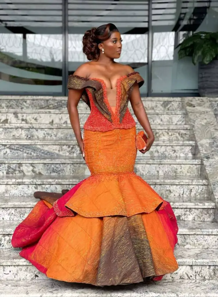 30+ Kente Inspired Wedding Guest Dress Styles in Ghana