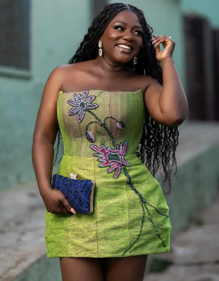 30+ Kente Inspired Wedding Guest Dress Styles in Ghana