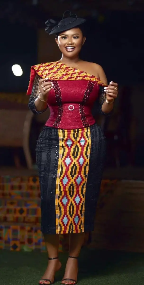 Nana Ama McBrown in Wedding Guest Dress Styles in Ghana