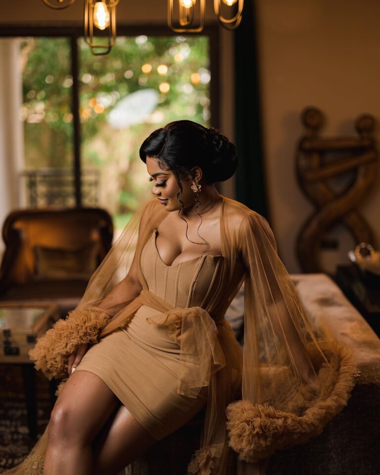 Kenneth L Robe Luxury Bridal Robes For Your Wedding Day - Kente Knots