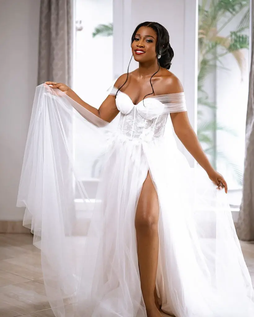 Ghanaian bride in a Luxury Bridal Robe For Your Wedding Day