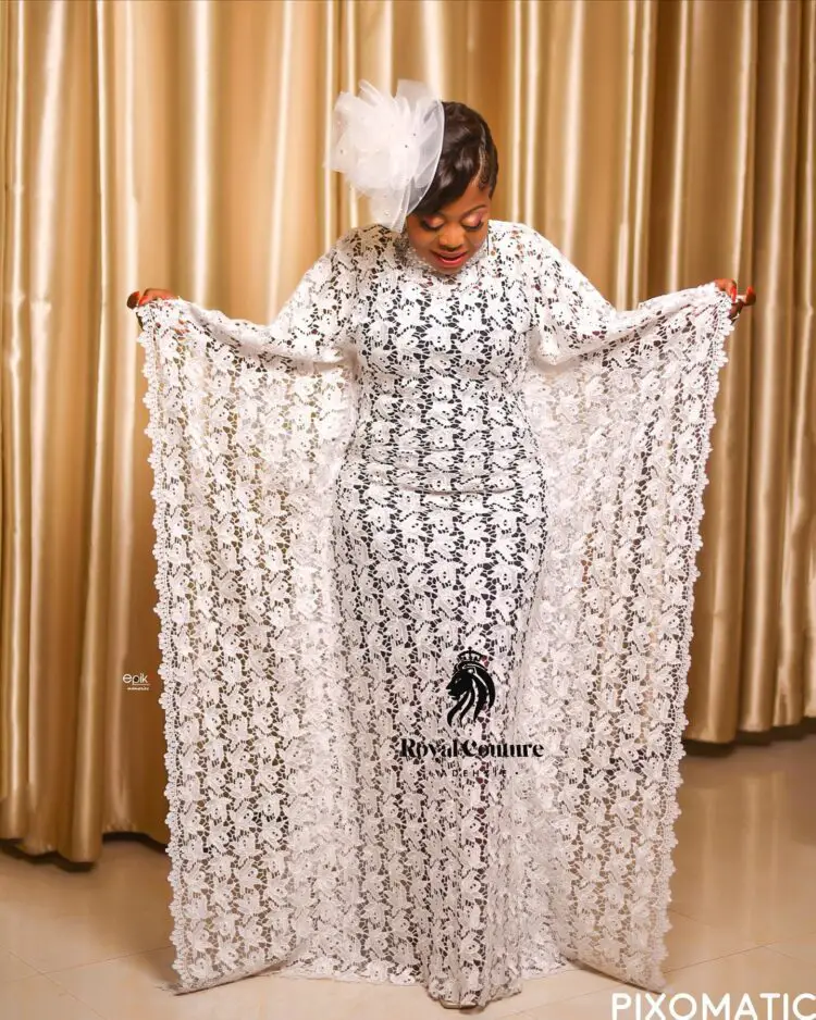 Lace Dress Styles For Wedding Guests by Royal Couture