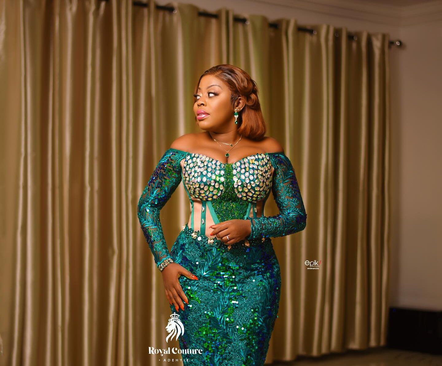 Timeless Lace Dress Styles For Wedding Guests By Royal Couture - Kente Knots