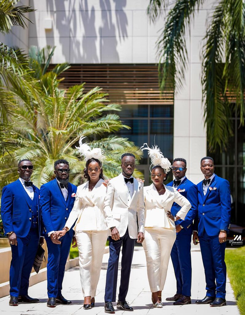 Bridal team at Akwaboah's White Wedding Ceremony