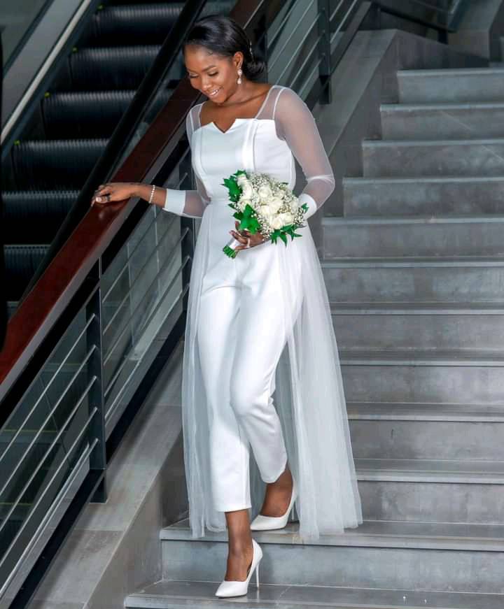 Jumpsuit Civil Wedding Dress 