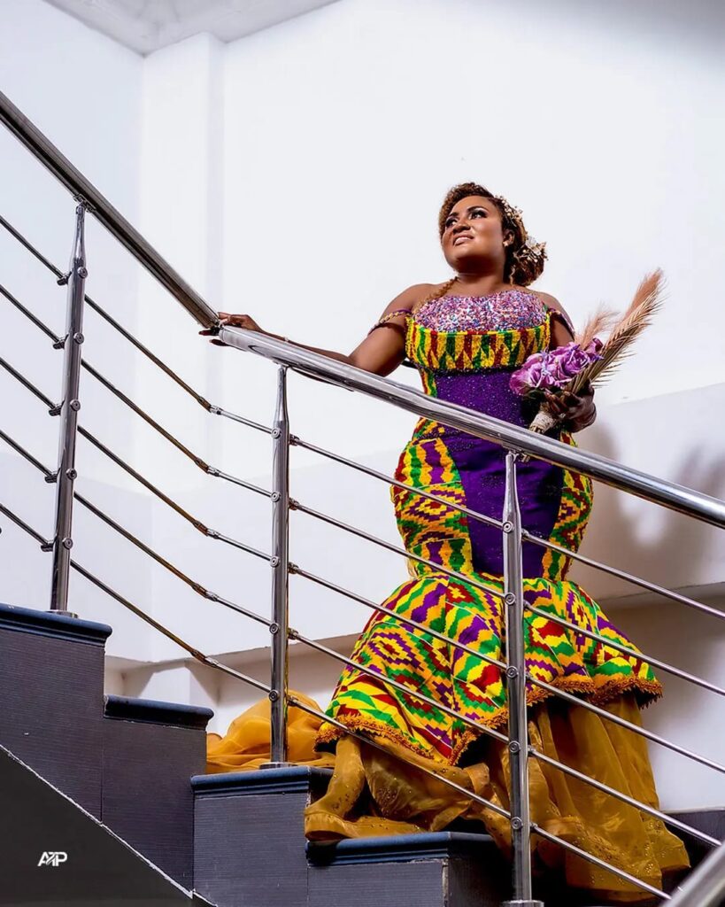 A Ghanaian Engagement Dress Styles for Plus Size Brides