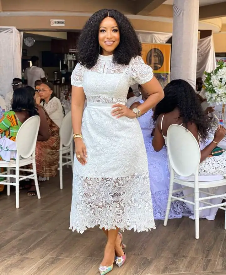 15 wedding guest white lace dress styles in Ghana That Make Heads Turn ...