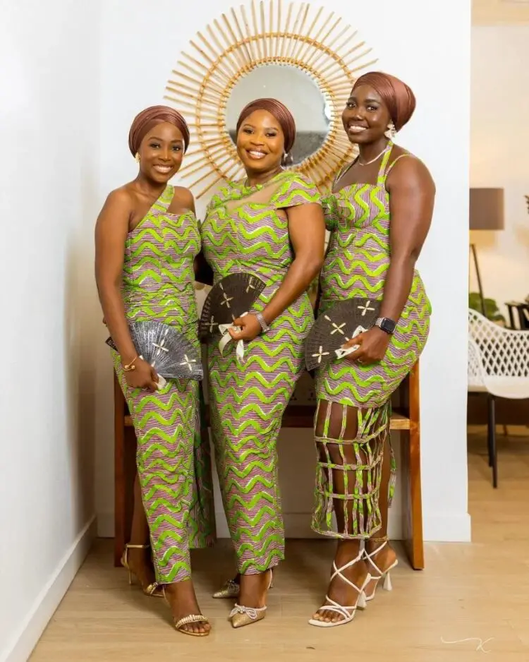 Ntoma long bridesmaid dress styles.