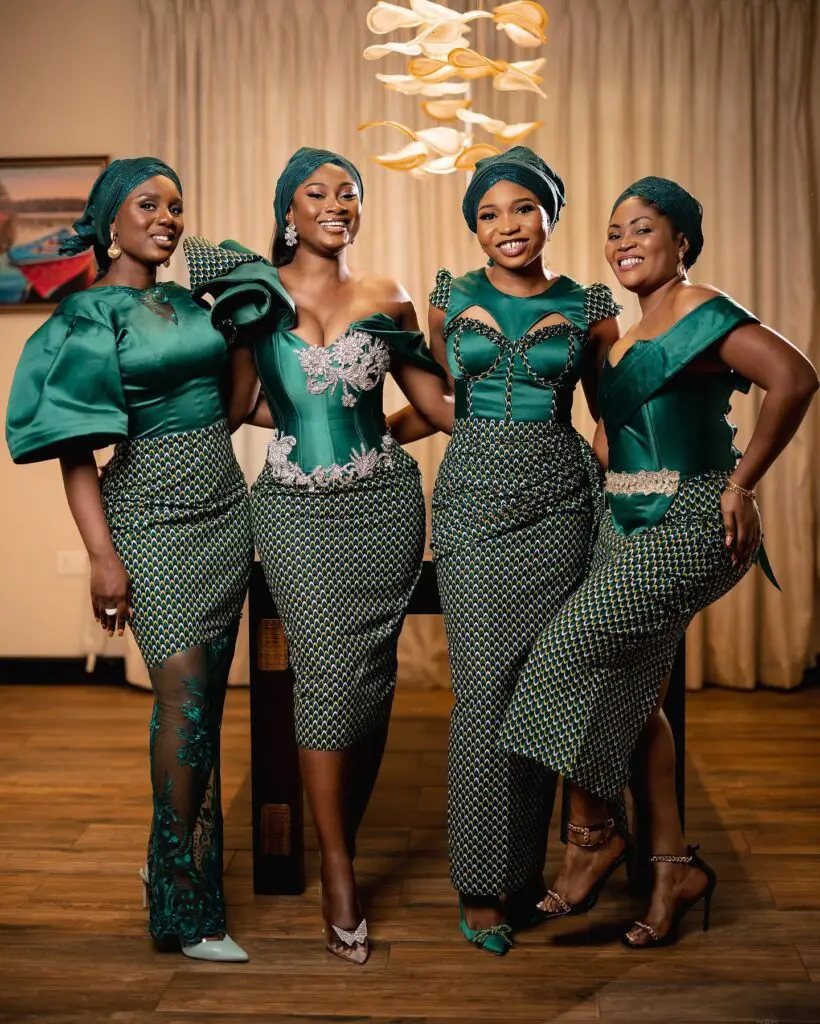 Ankara dresses for bridesmaids hotsell