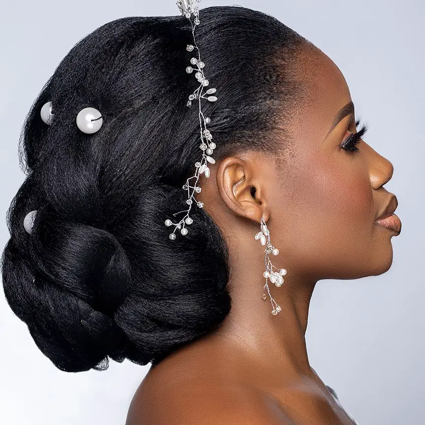 beautiful Bridal Hairstyle in Ghana