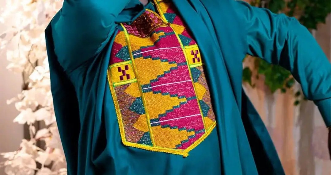 green kaftan for men