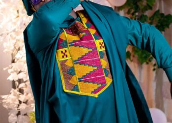 green kaftan for men