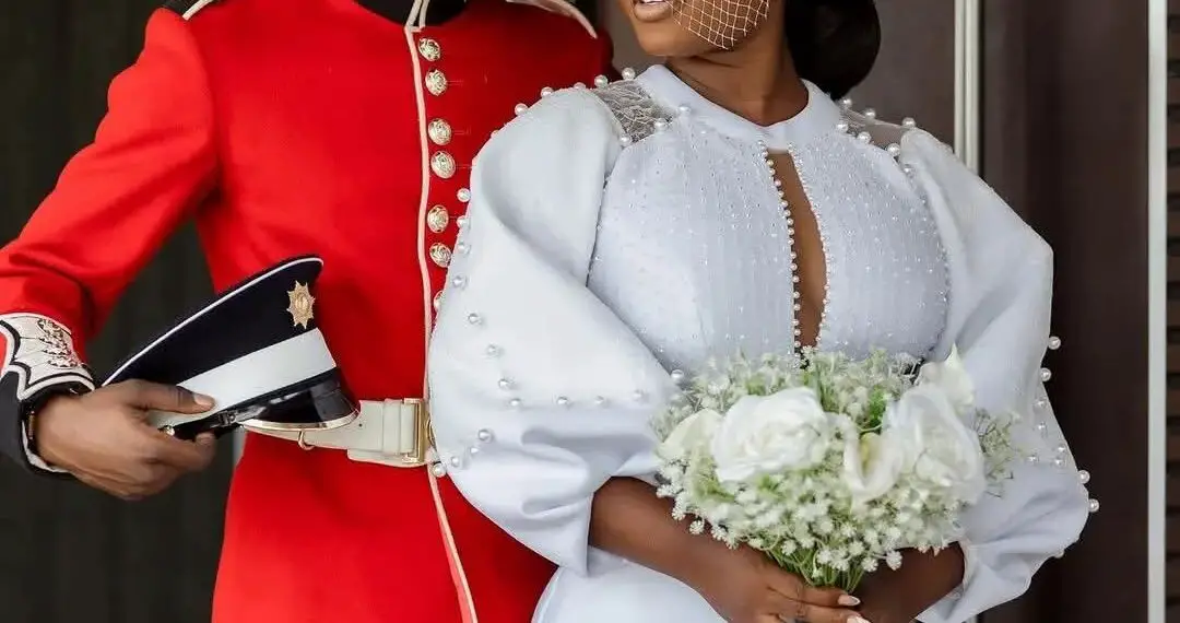 civil wedding couple