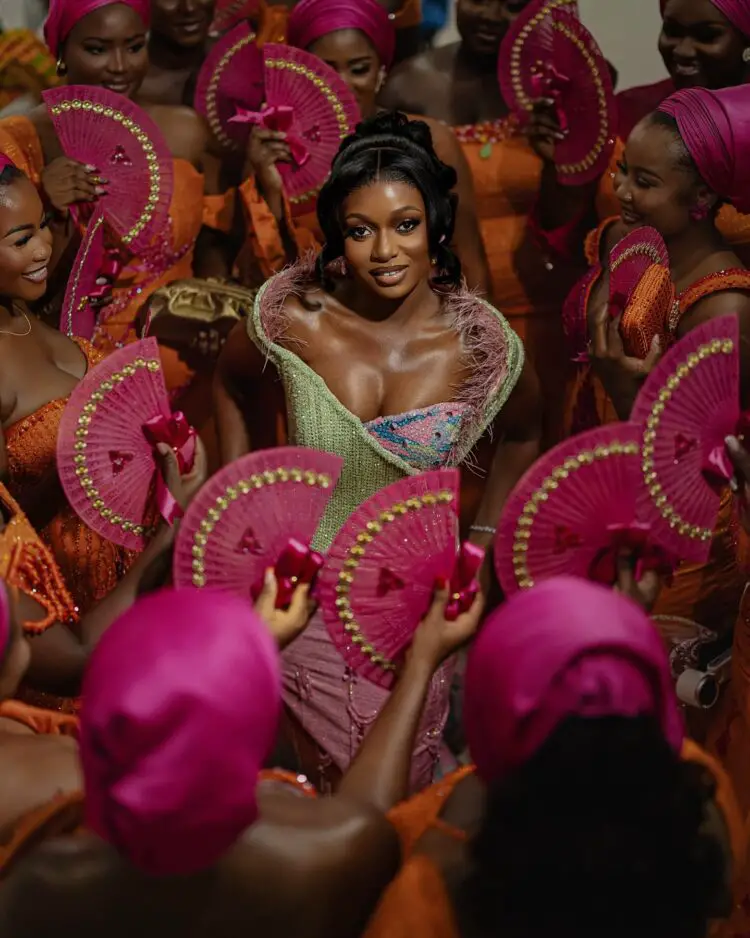 bride and bridesmaids