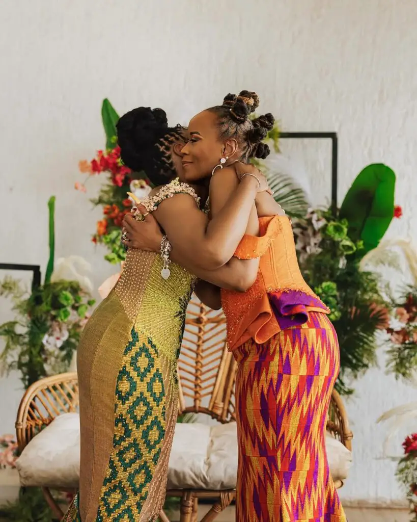 Bride and Mother Moments hug