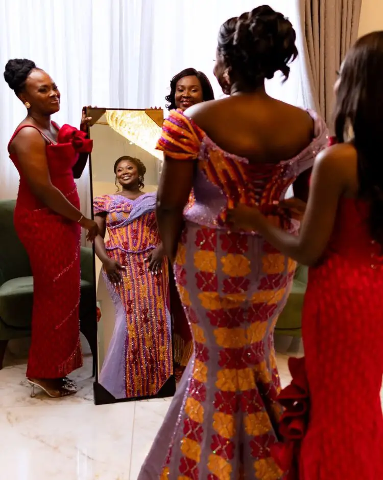 bride and her family