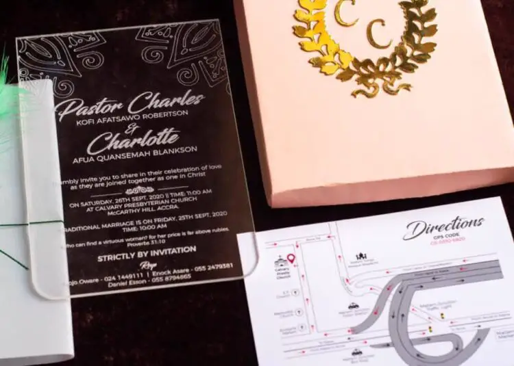 Trending Wedding Invitation Cards in Ghana