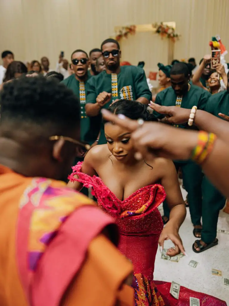 orange & olive green