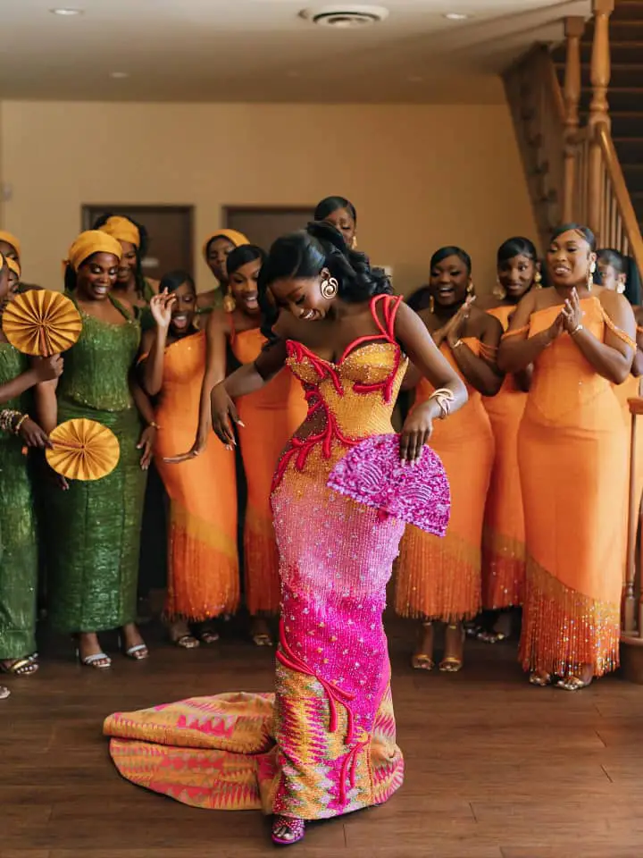 Trending Kente Wedding Gowns in Ghana Every Bride Should See