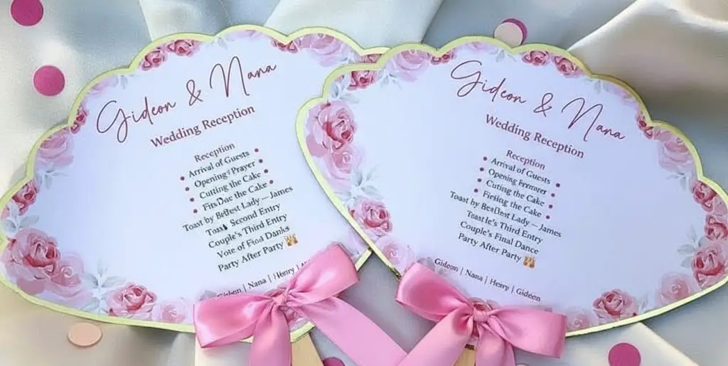 Wedding Reception Program Outline in Ghana - From Entrance to Last Dance