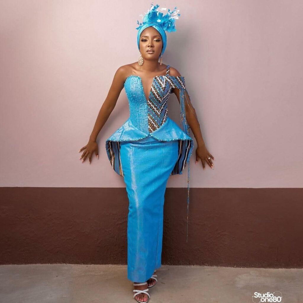 WEDDING GUEST IN BLUE OUTFIT