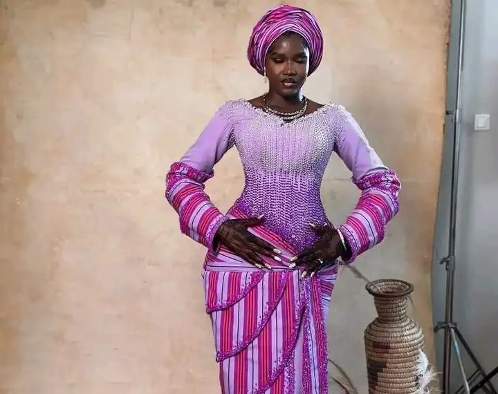 These Stunning Fugu Cloth Styles Are for Brides Who Love to Stand Out