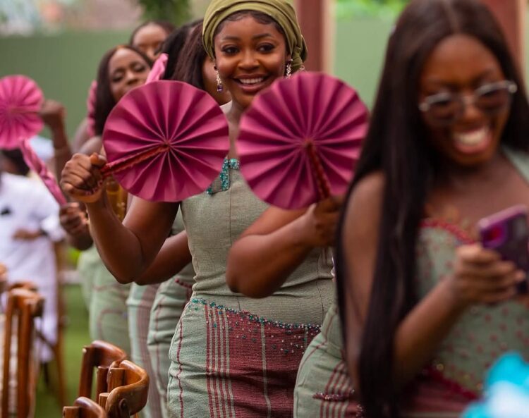 Serving Beauty and Culture: Fugu Dress for Bridesmaids